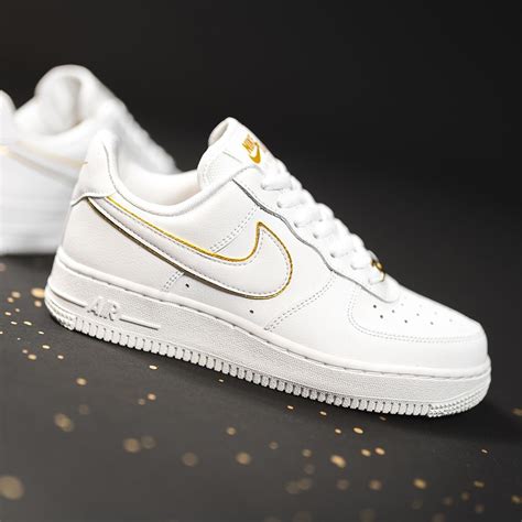 nike air force 1 '07 essential beige gold|nike air force 1 tm.